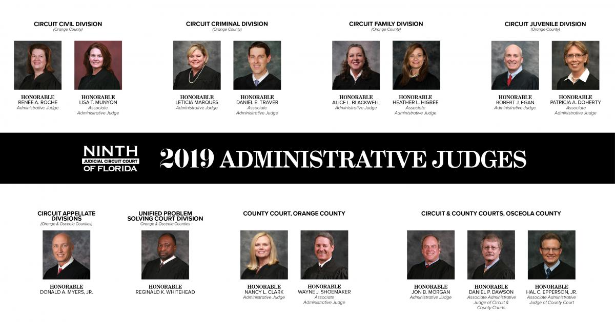 2019 Administrative Judges Ninth Judicial Circuit Court of Florida